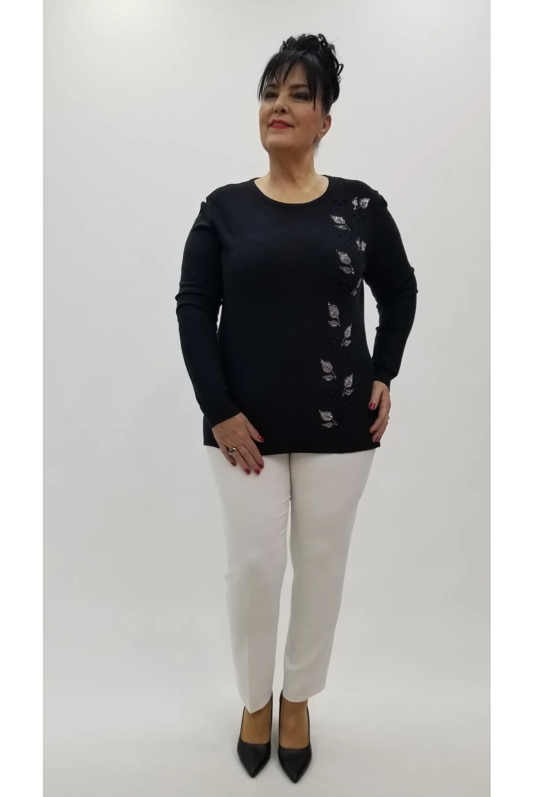 Miraggio Büyük Beden Triko 4322 SİYAH