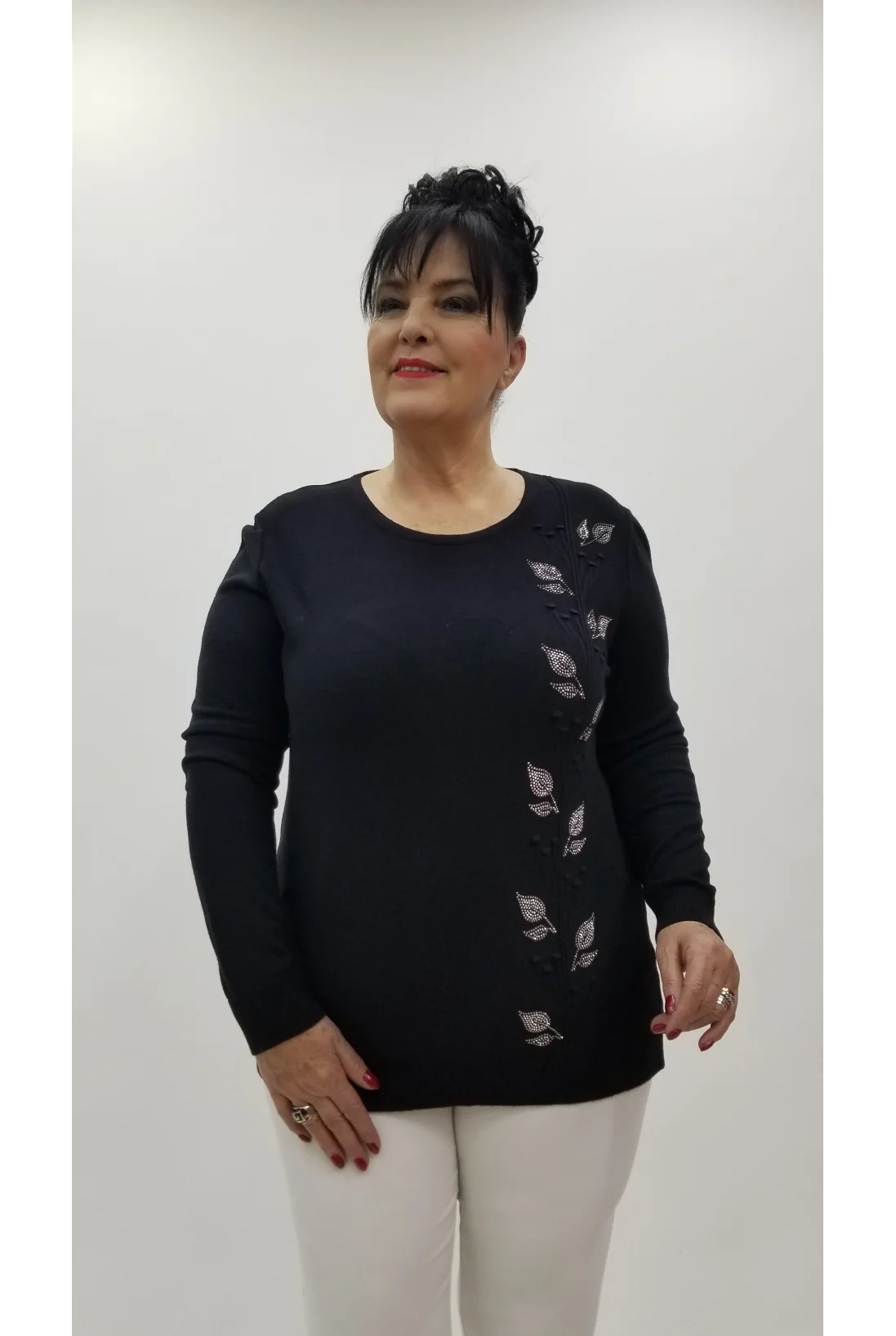 Miraggio Büyük Beden Triko 4322 SİYAH