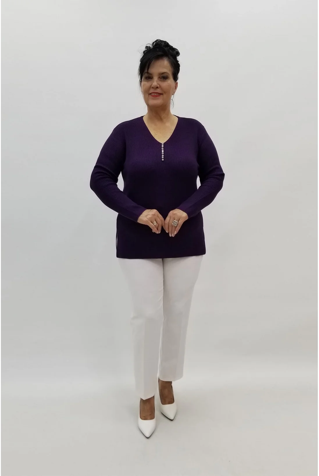 Miraggio Büyük Beden Triko 95820 MOR