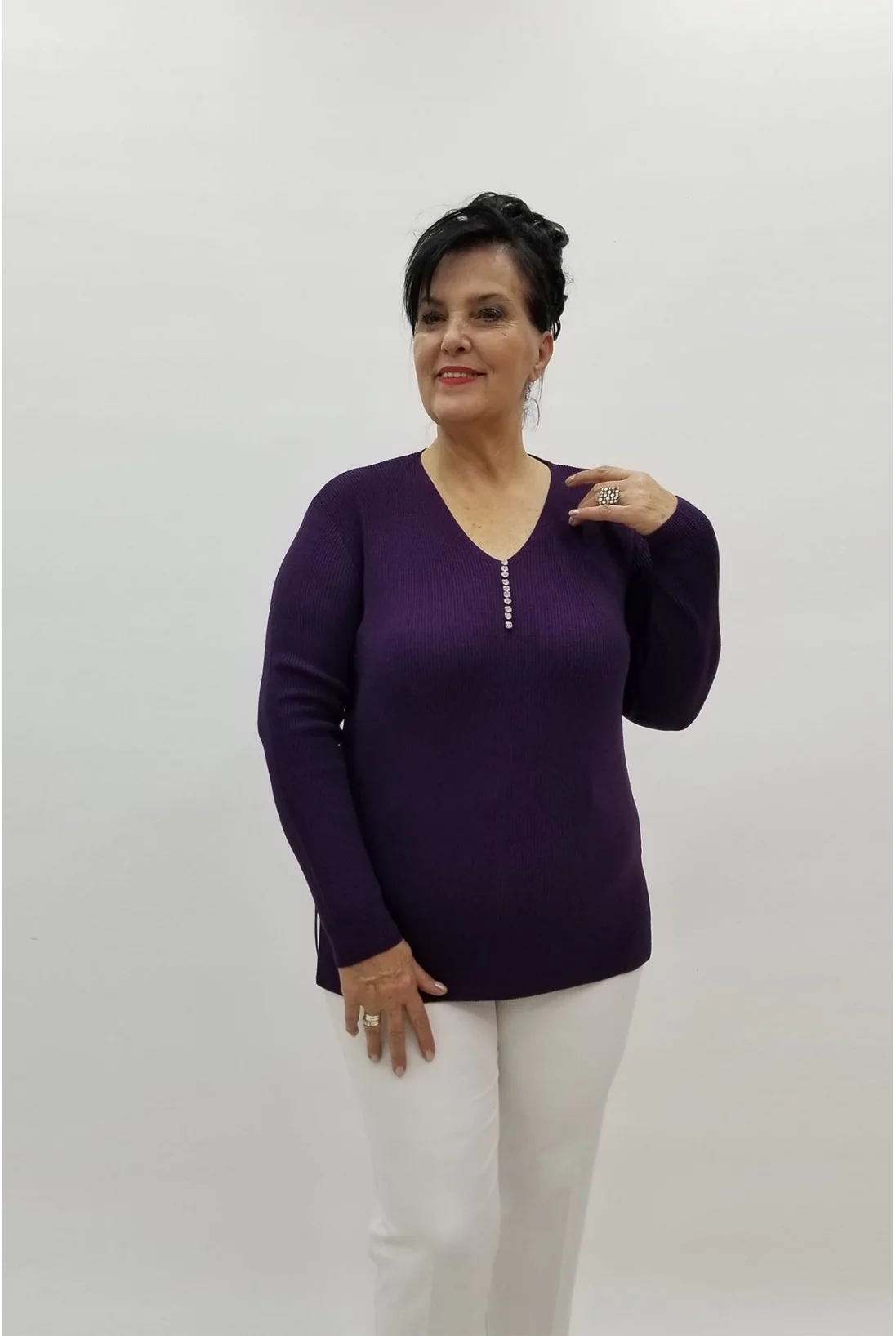 Miraggio Büyük Beden Triko 95820 MOR