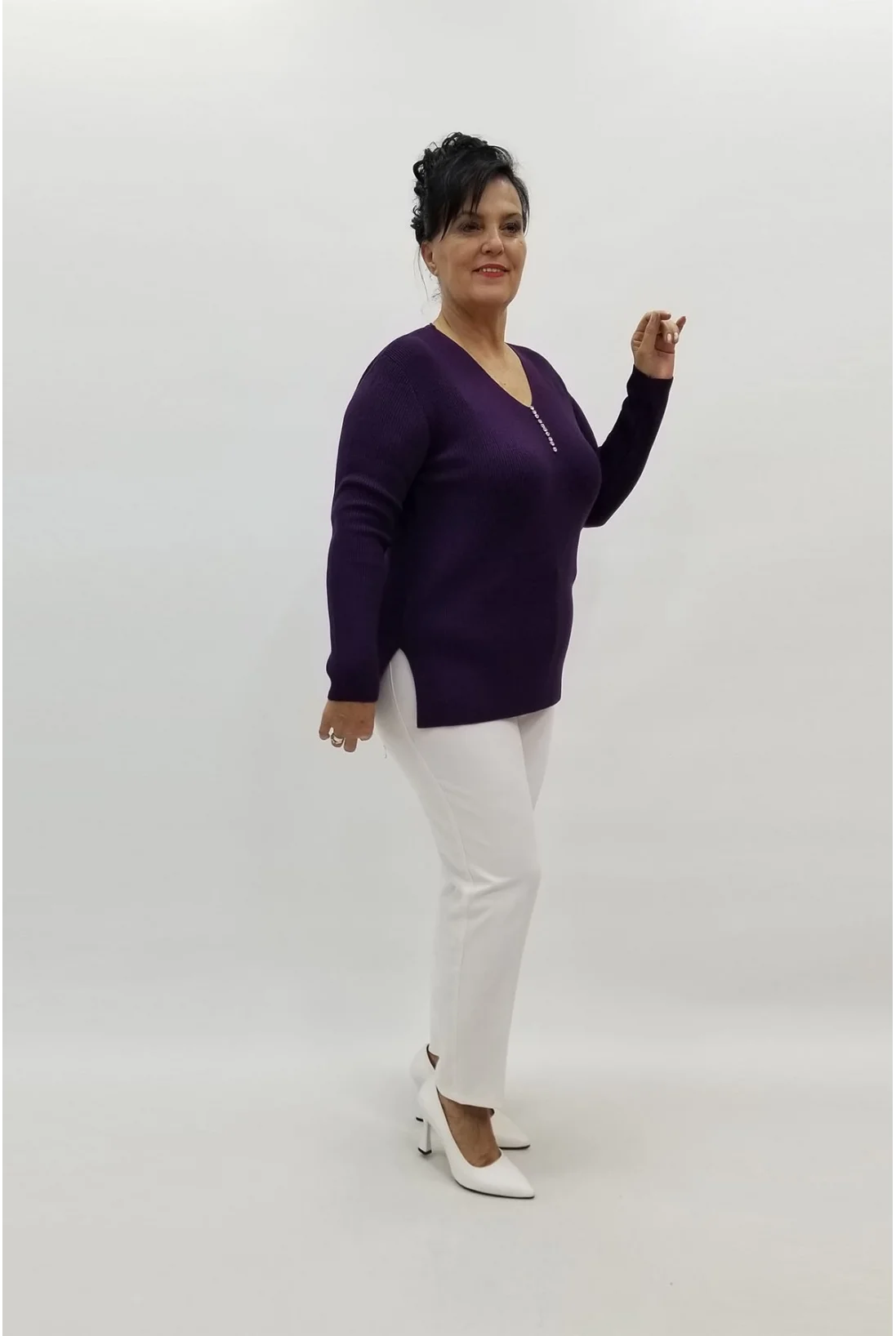 Miraggio Büyük Beden Triko 95820 MOR