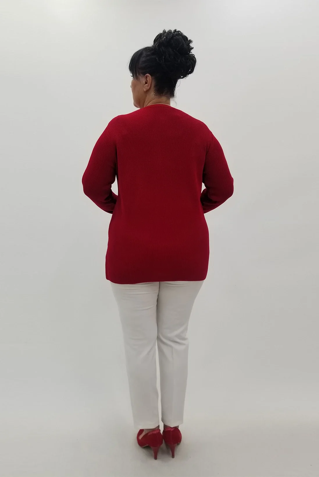 Miraggio Büyük Beden Triko 95914 KIRMIZI