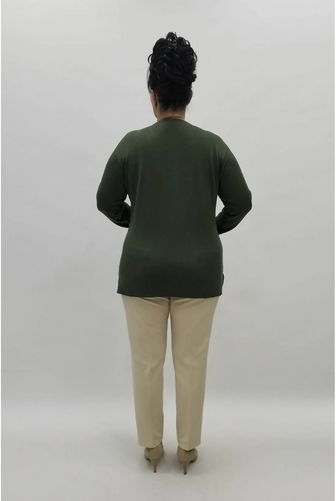 Miraggio Büyük Beden Triko 98199 HAKİ