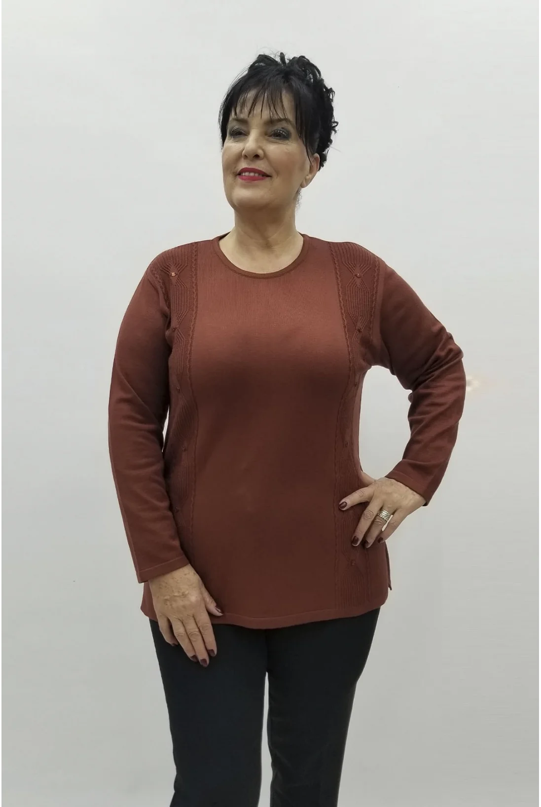 Miraggio Büyük Beden Triko 98317 TABA