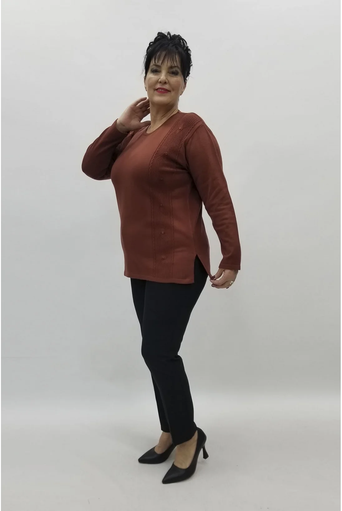 Miraggio Büyük Beden Triko 98317 TABA