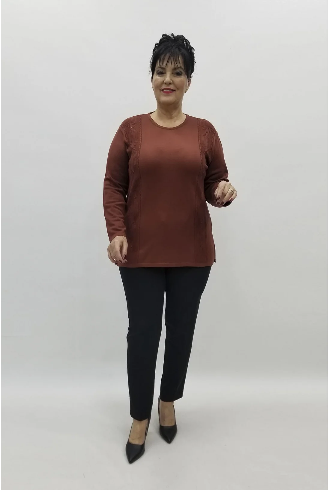 Miraggio Büyük Beden Triko 98317 TABA