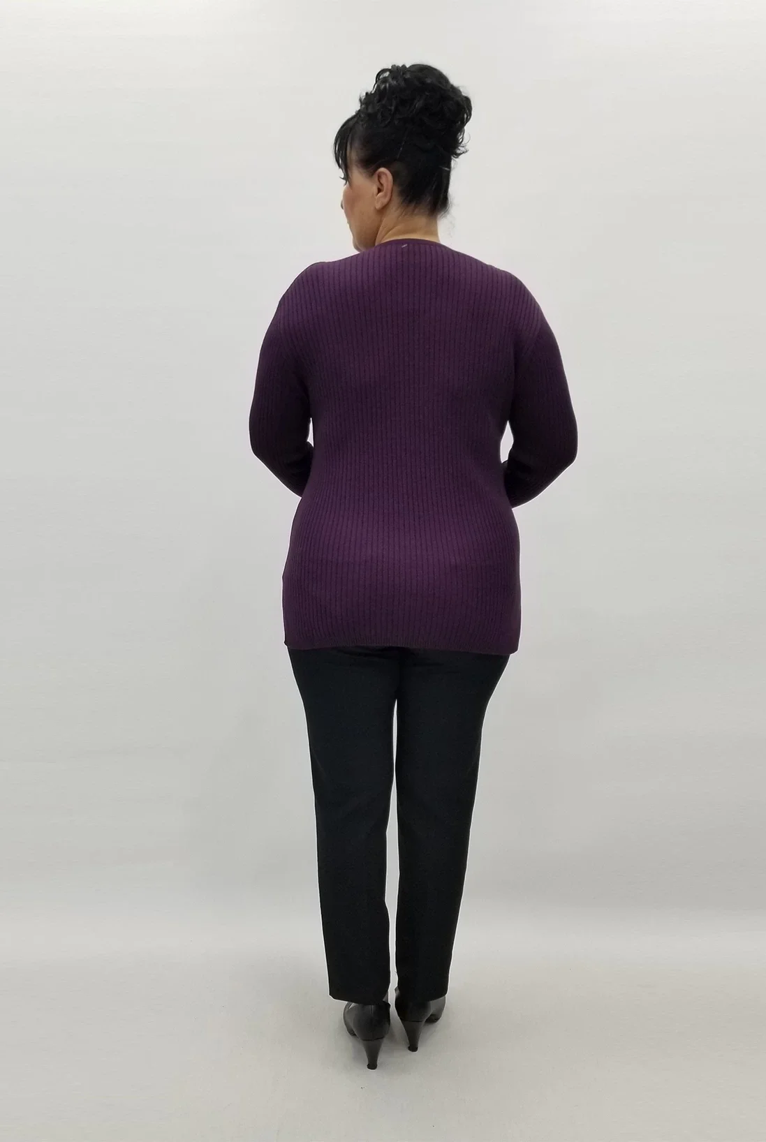 Miraggio Büyük Beden Triko 98326 MÜRDÜM