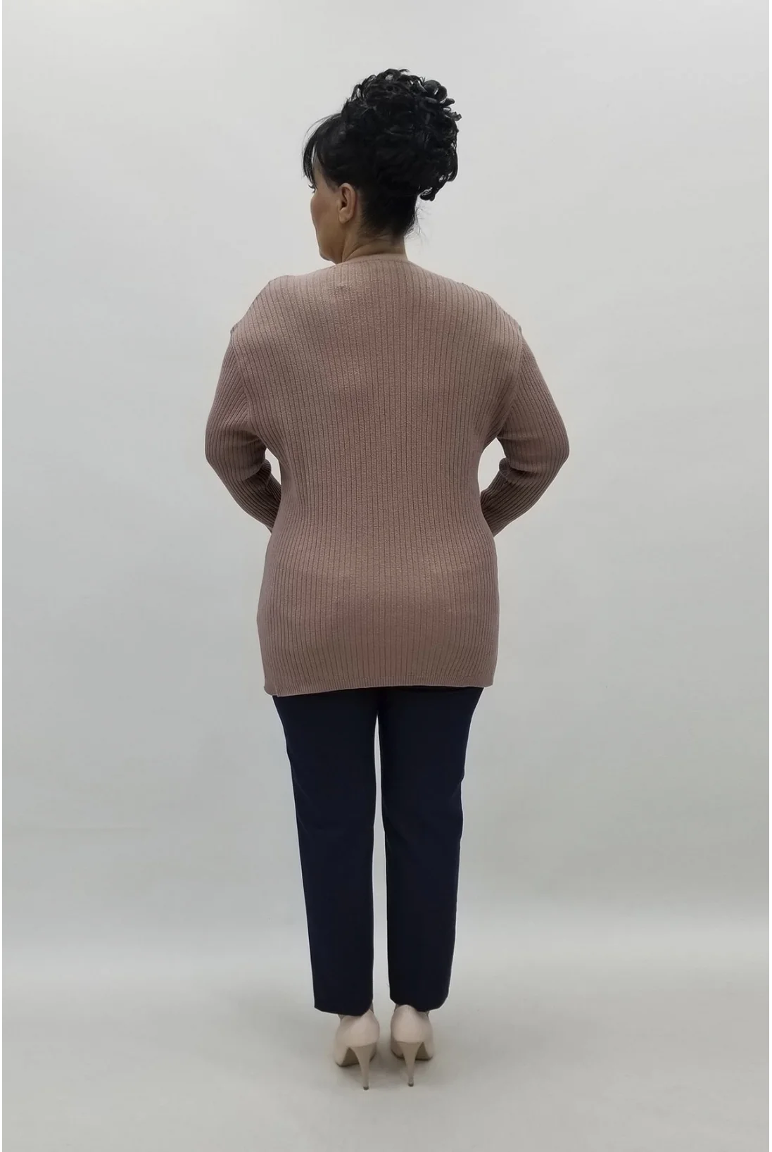 Miraggio Büyük Beden Triko 98326 PUDRA