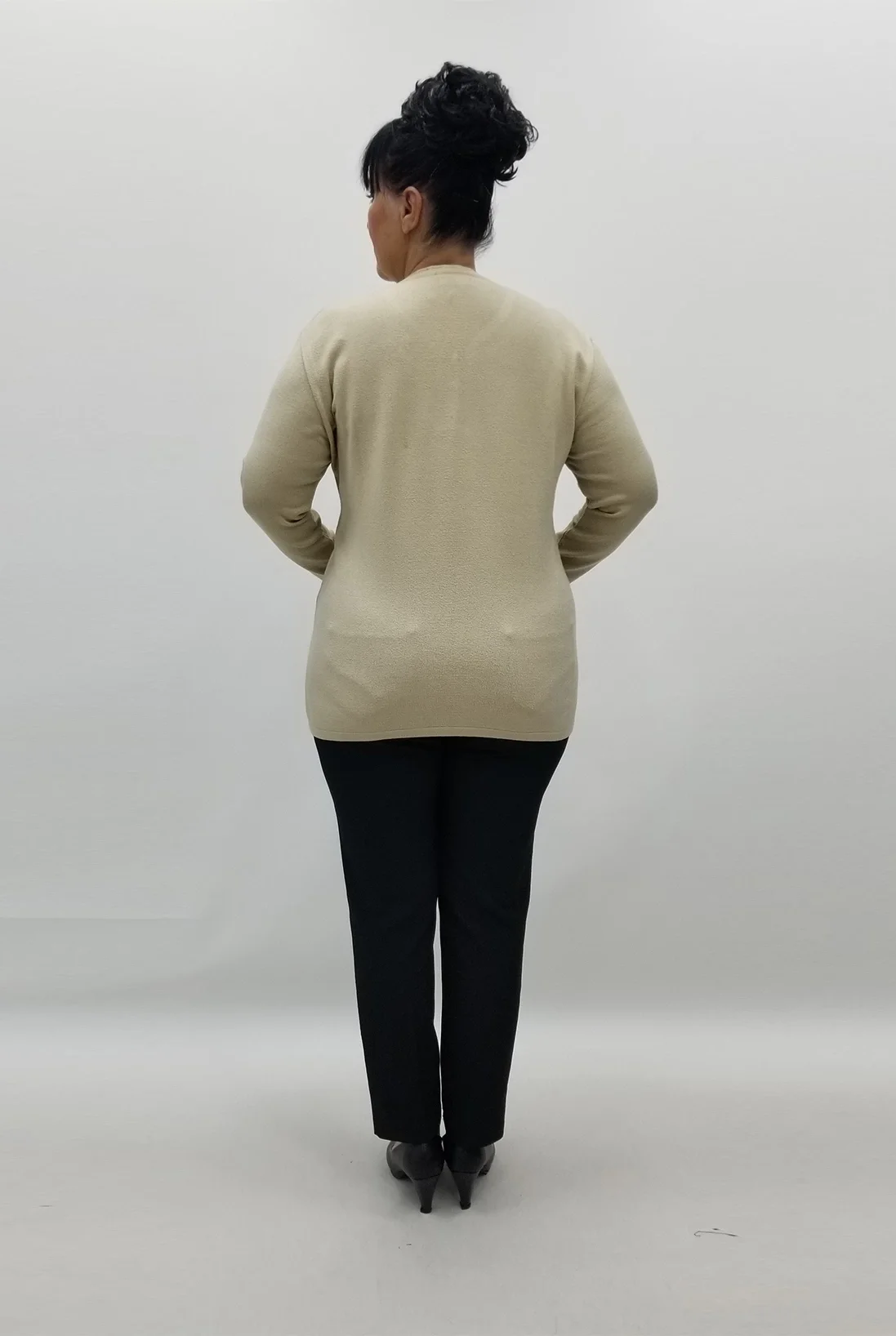 Miraggio Büyük Beden Triko 98345 KREM