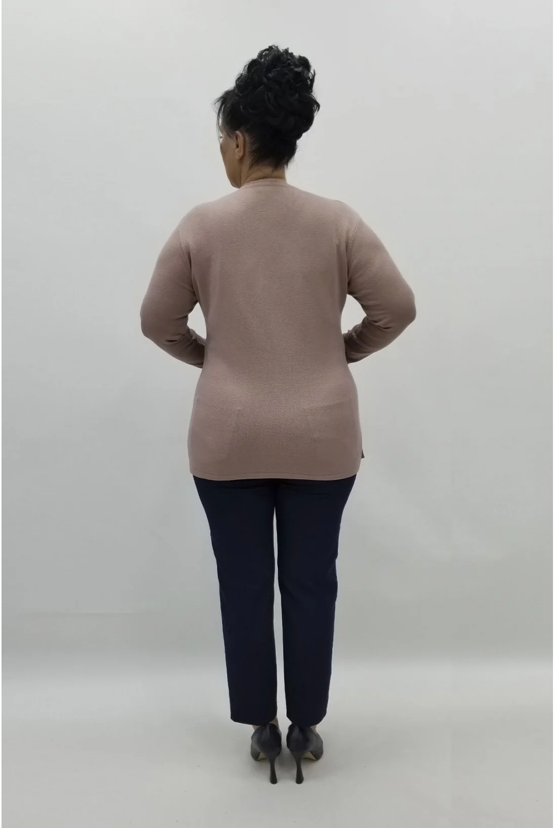 Miraggio Büyük Beden Triko 98345 PUDRA