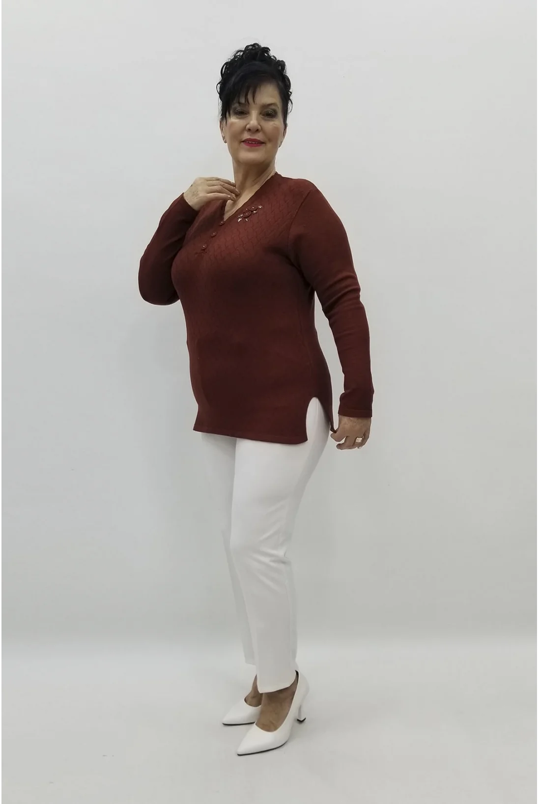 Miraggio Büyük Beden Triko 98345 TABA