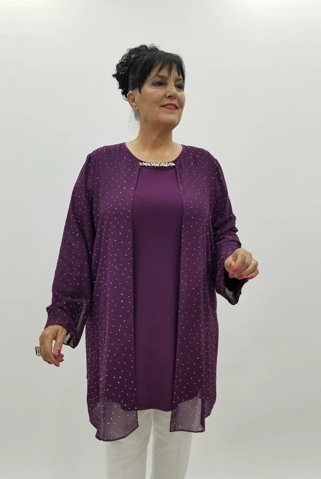 Miraggio Büyük Beden Tunik 4002 MÜRDÜM