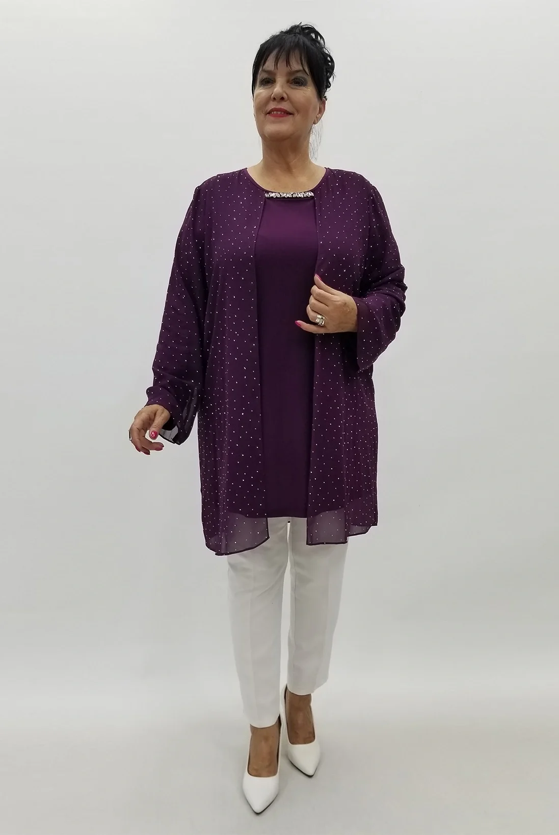 Miraggio Büyük Beden Tunik 4002 MÜRDÜM