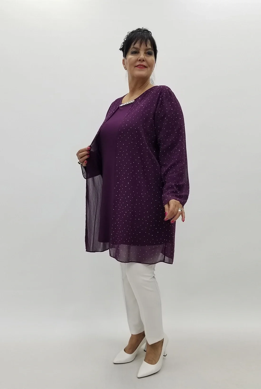 Miraggio Büyük Beden Tunik 4002 MÜRDÜM