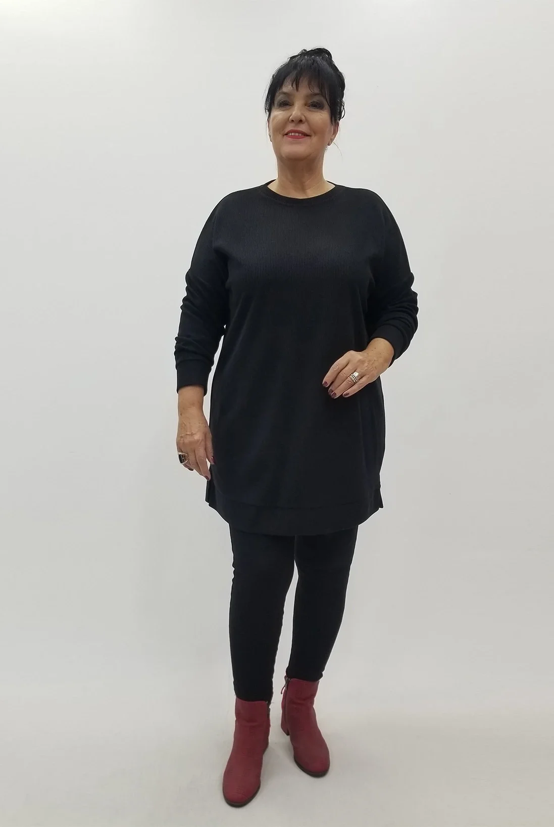 Miraggio Büyük Beden Tunik 4103 SİYAH