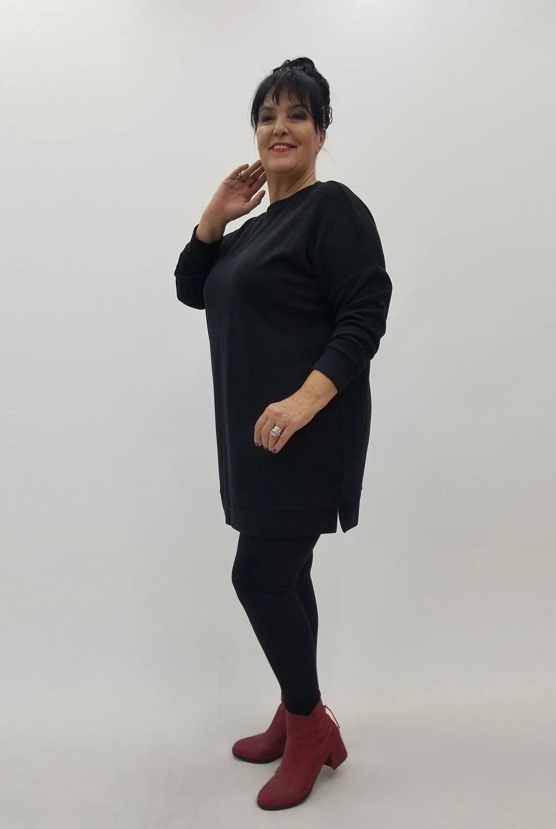 Miraggio Büyük Beden Tunik 4103 SİYAH