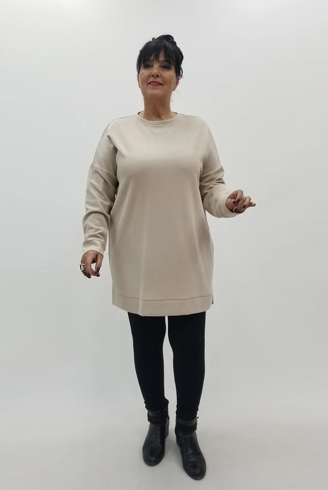 Miraggio Büyük Beden Tunik 4103 TAŞ