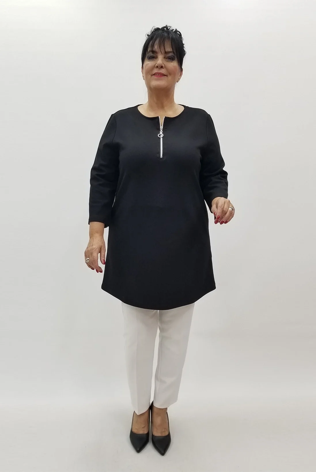 Miraggio Büyük Beden Tunik 4169 SİYAH