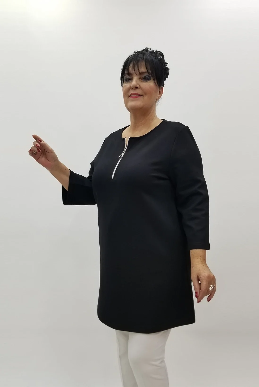 Miraggio Büyük Beden Tunik 4169 SİYAH