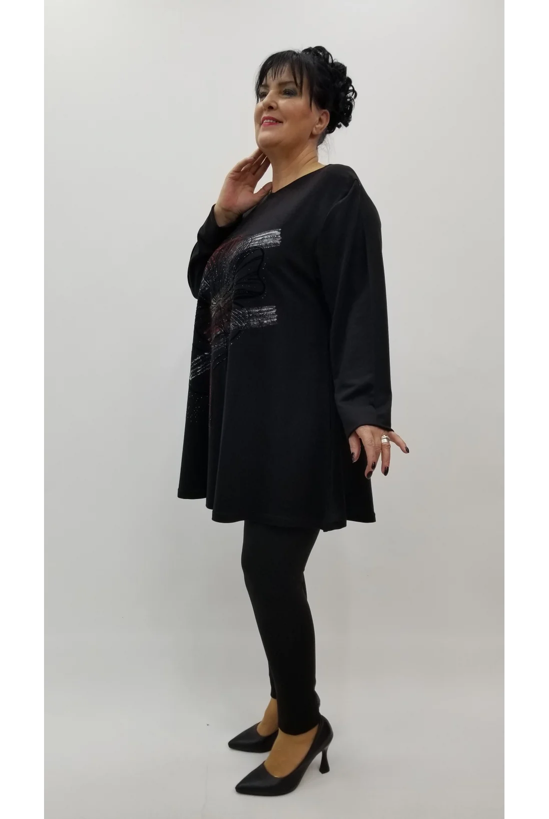 Miraggio Büyük Beden Tunik 4329 SİYAH