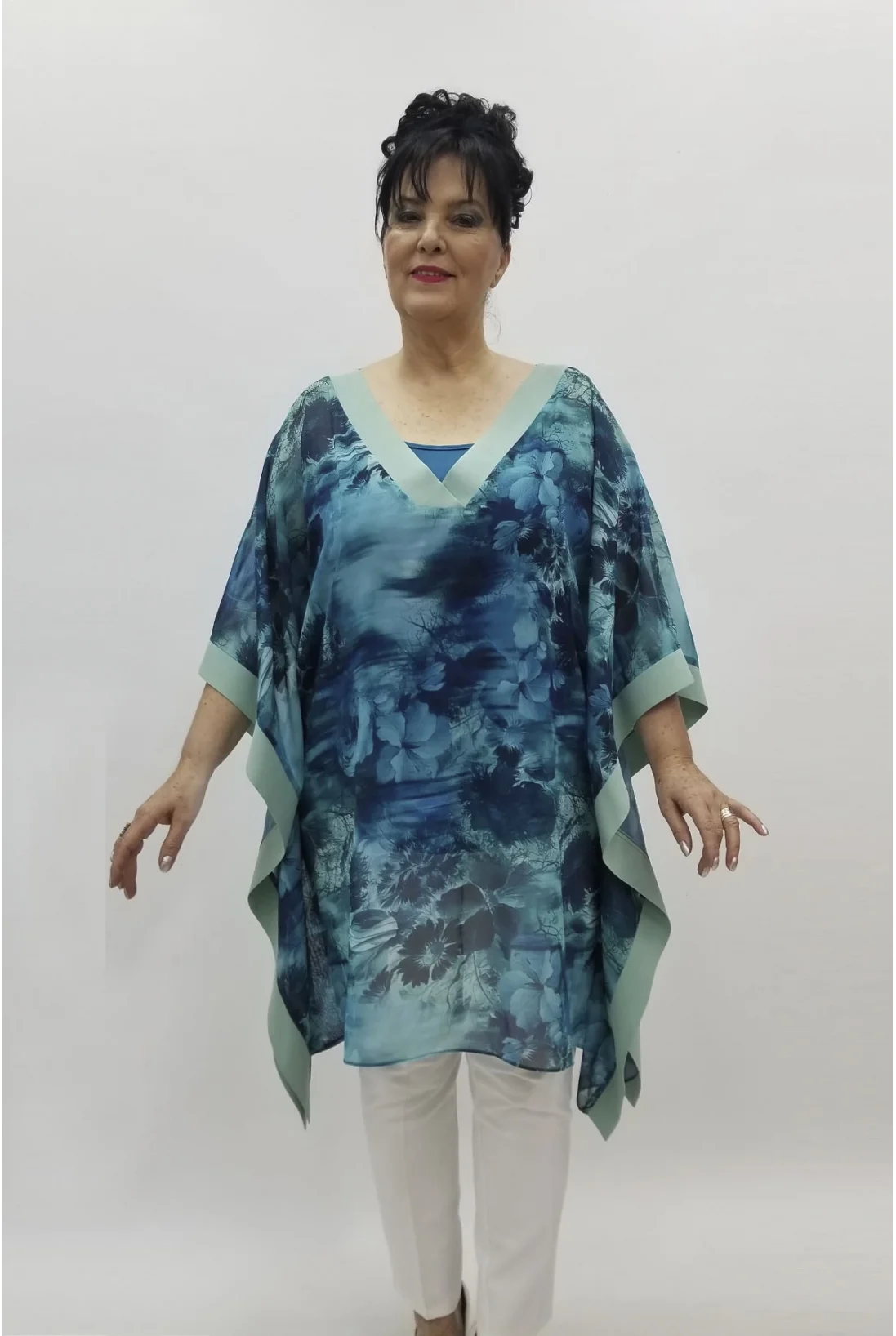 Miraggio Büyük Beden Tunik 98483 TURKUAZ