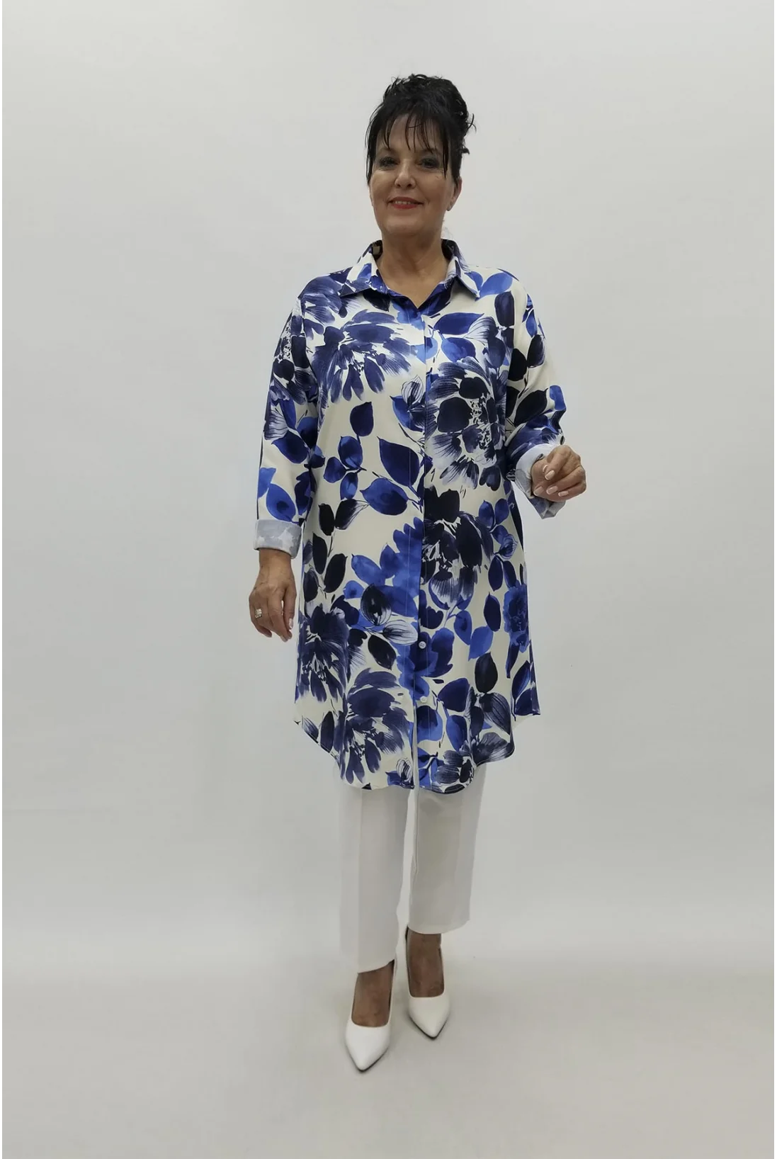 Miraggio Büyük Beden Tunik 98859 LACİVERT