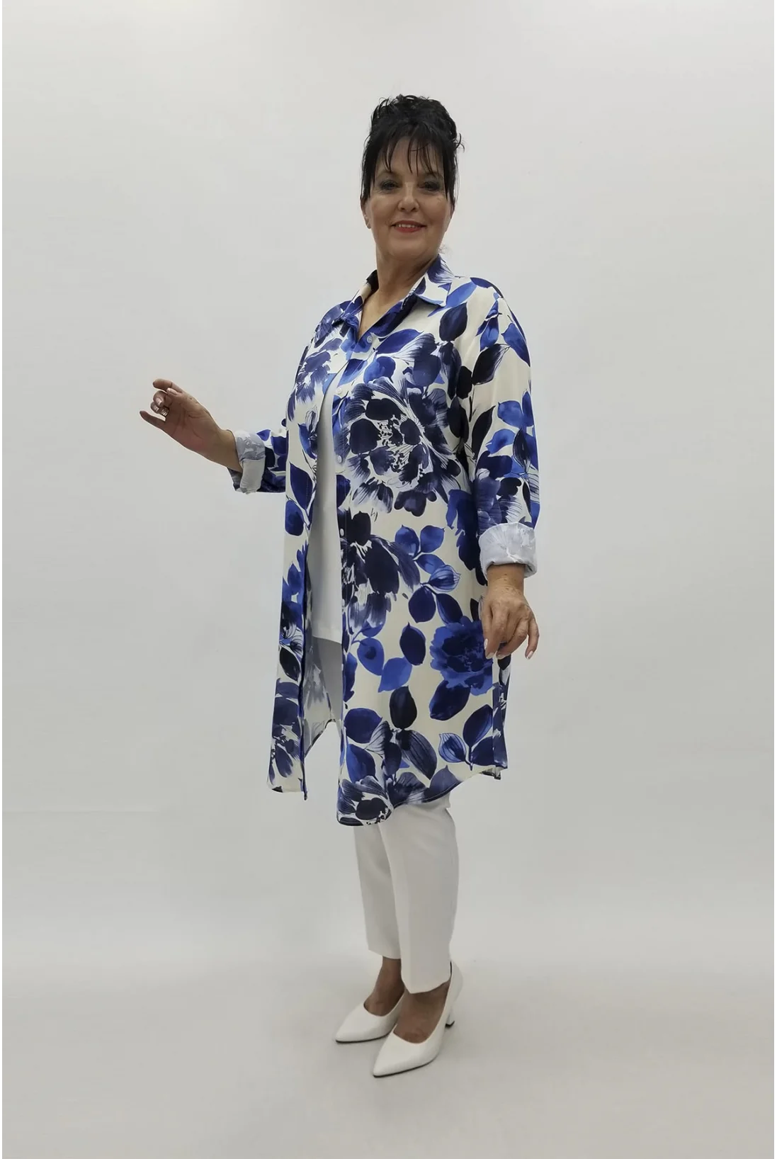 Miraggio Büyük Beden Tunik 98859 LACİVERT