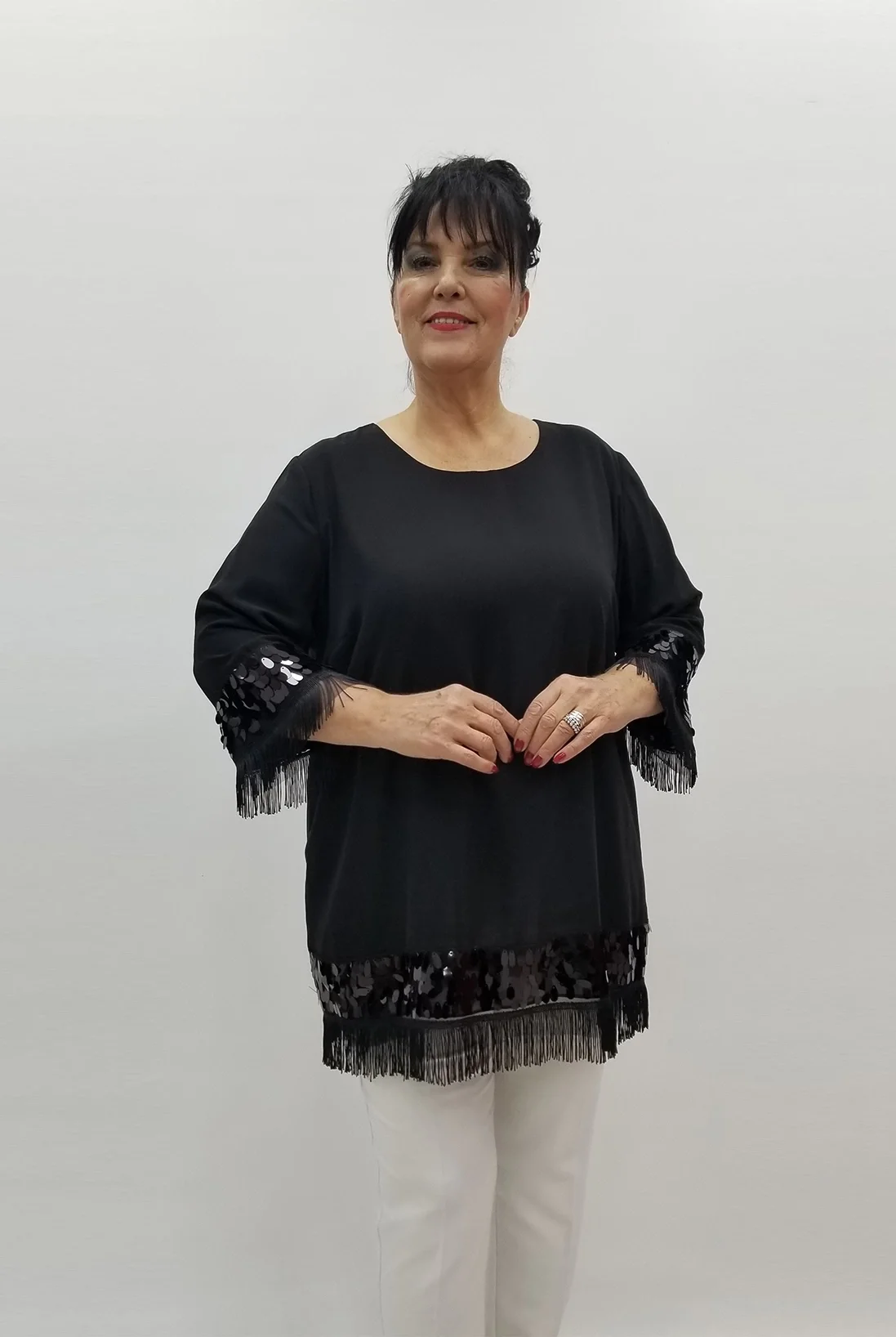 Miraggio Büyük Beden Tunik 99130 SİYAH