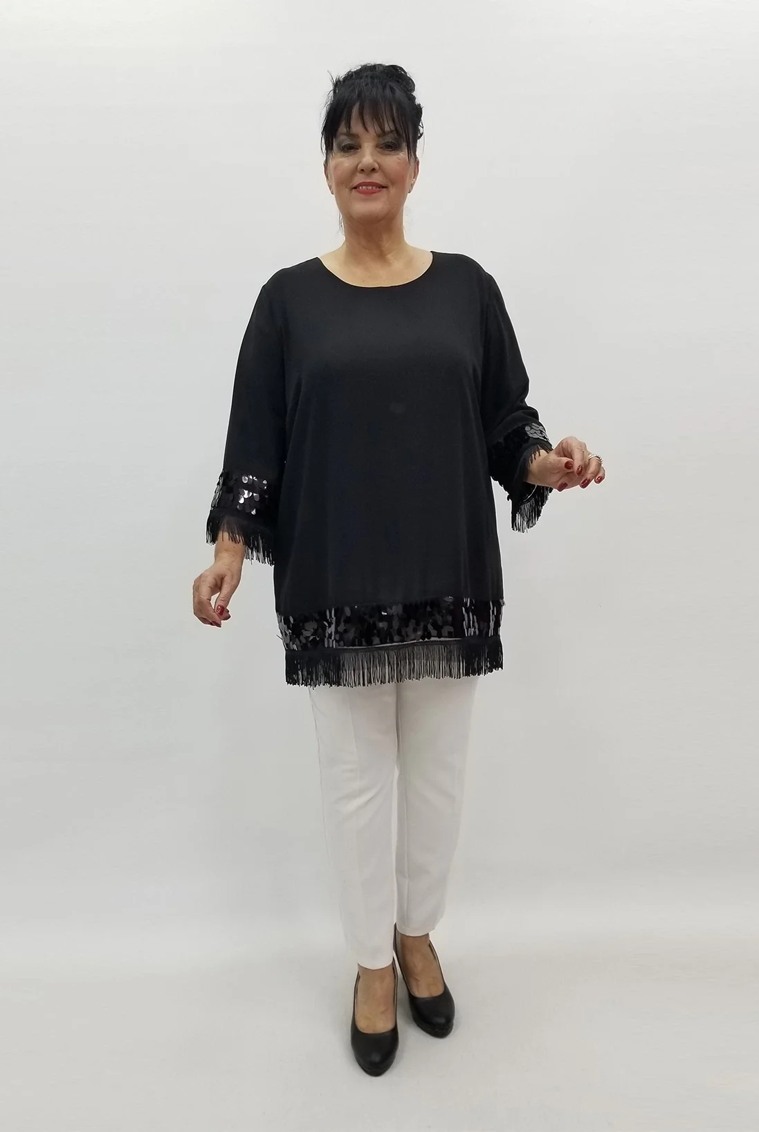 Miraggio Büyük Beden Tunik 99130 SİYAH