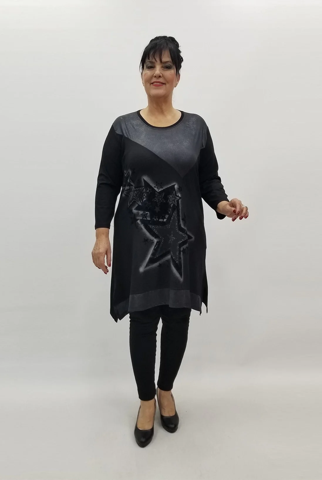 Miraggio Büyük Beden Tunik 99290 SİYAH