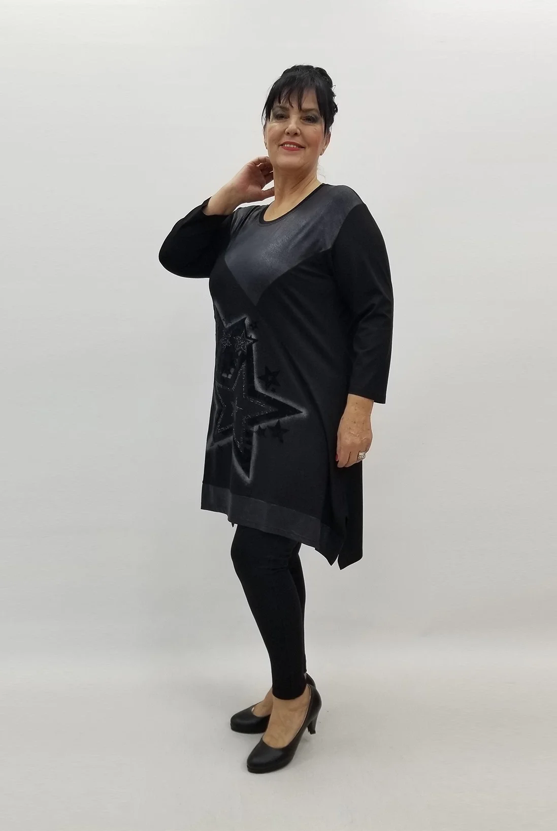 Miraggio Büyük Beden Tunik 99290 SİYAH