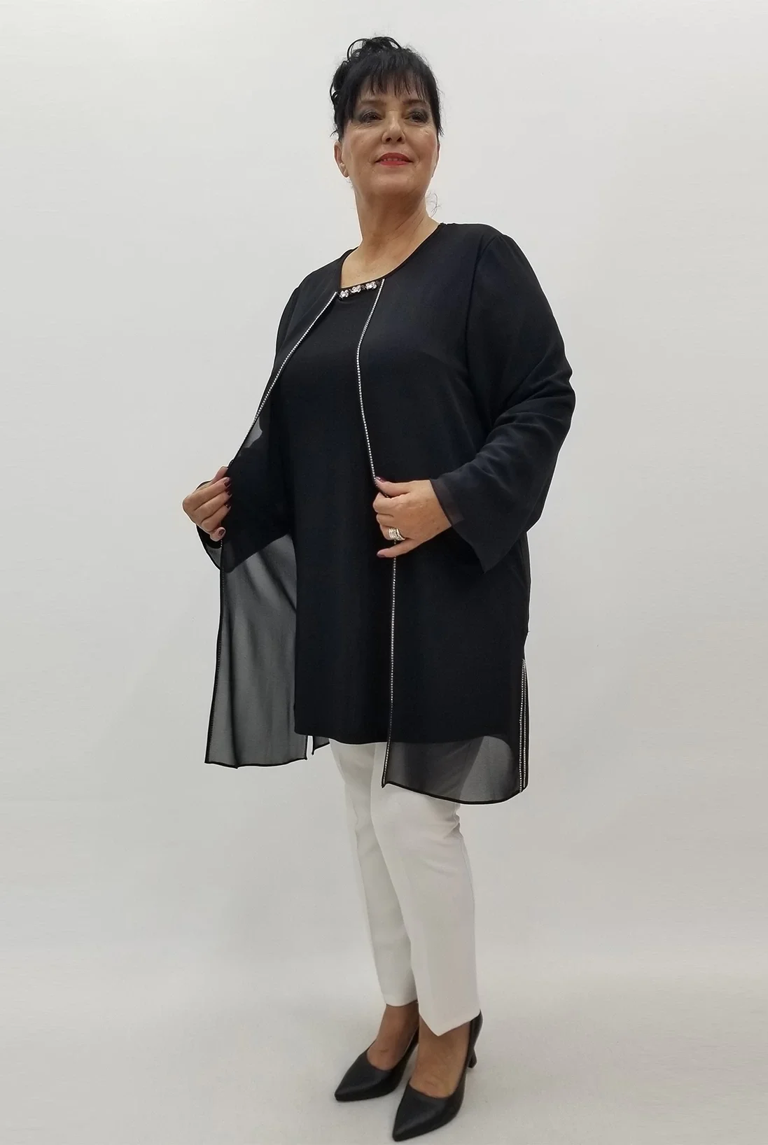 Miraggio Büyük Beden Tunik 99590 SİYAH