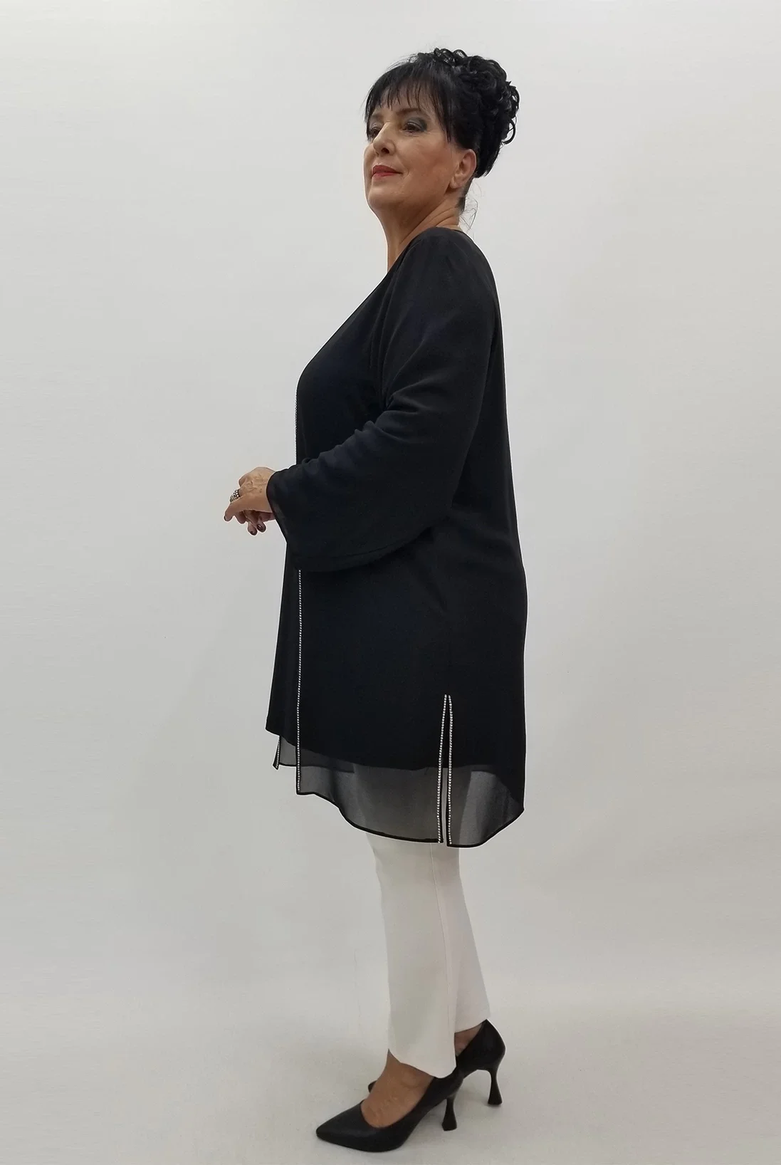 Miraggio Büyük Beden Tunik 99590 SİYAH