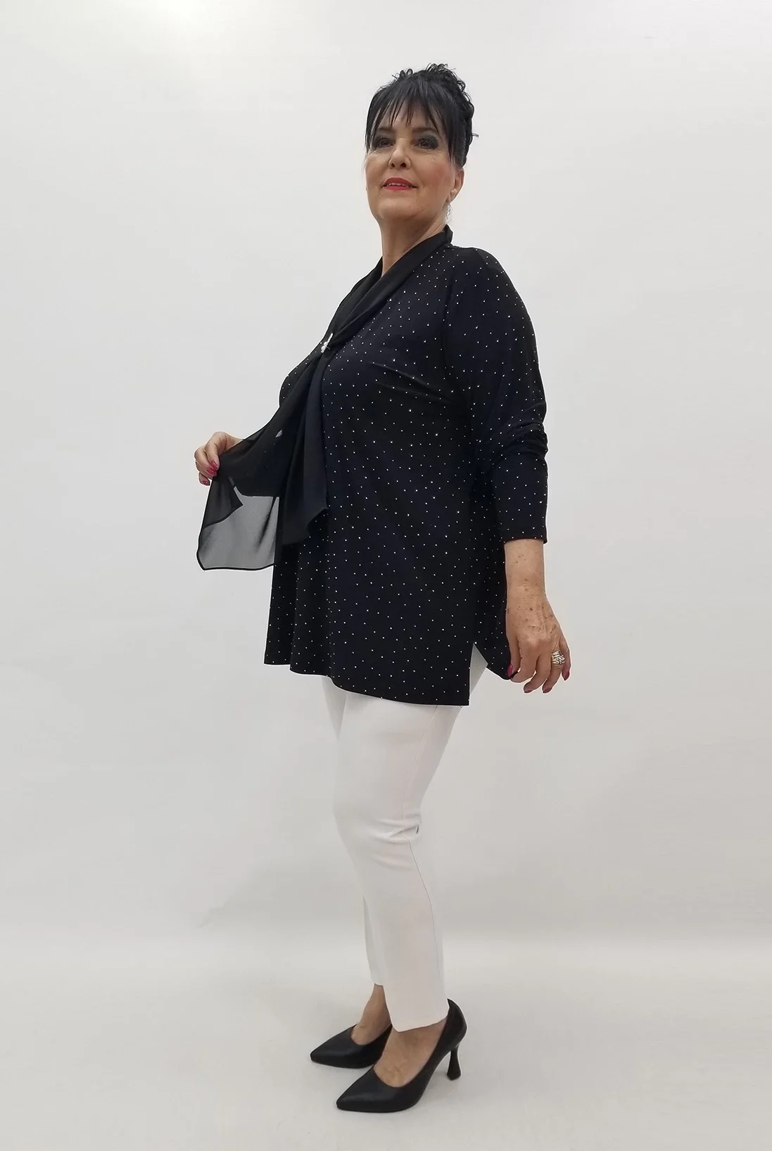 Miraggio Büyük Beden Tunik 99592 SİYAH