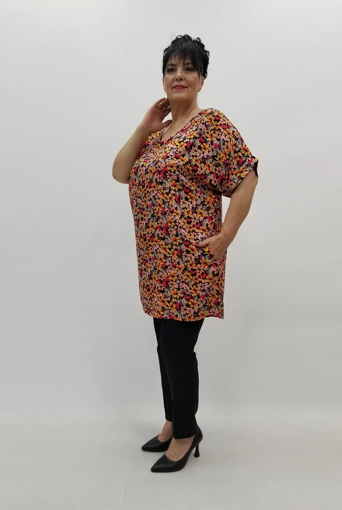 Miraggio Büyük Beden Tunik 99727 ORANJ