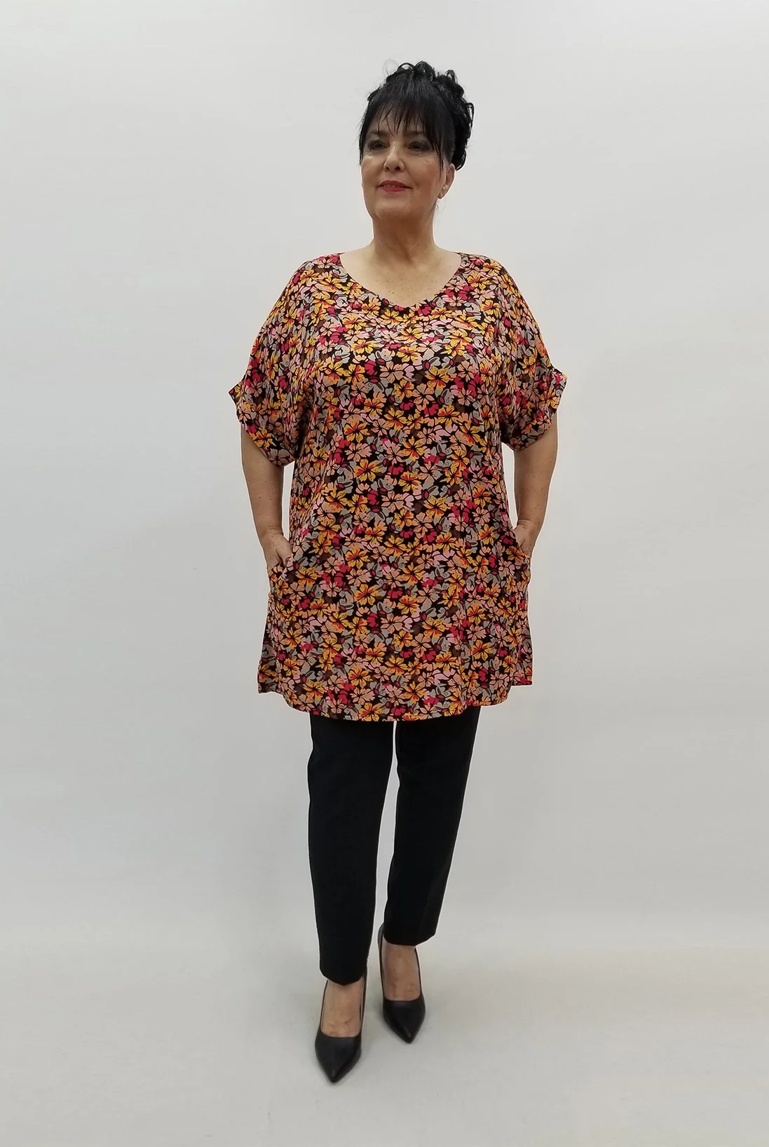 Miraggio Büyük Beden Tunik 99727 ORANJ