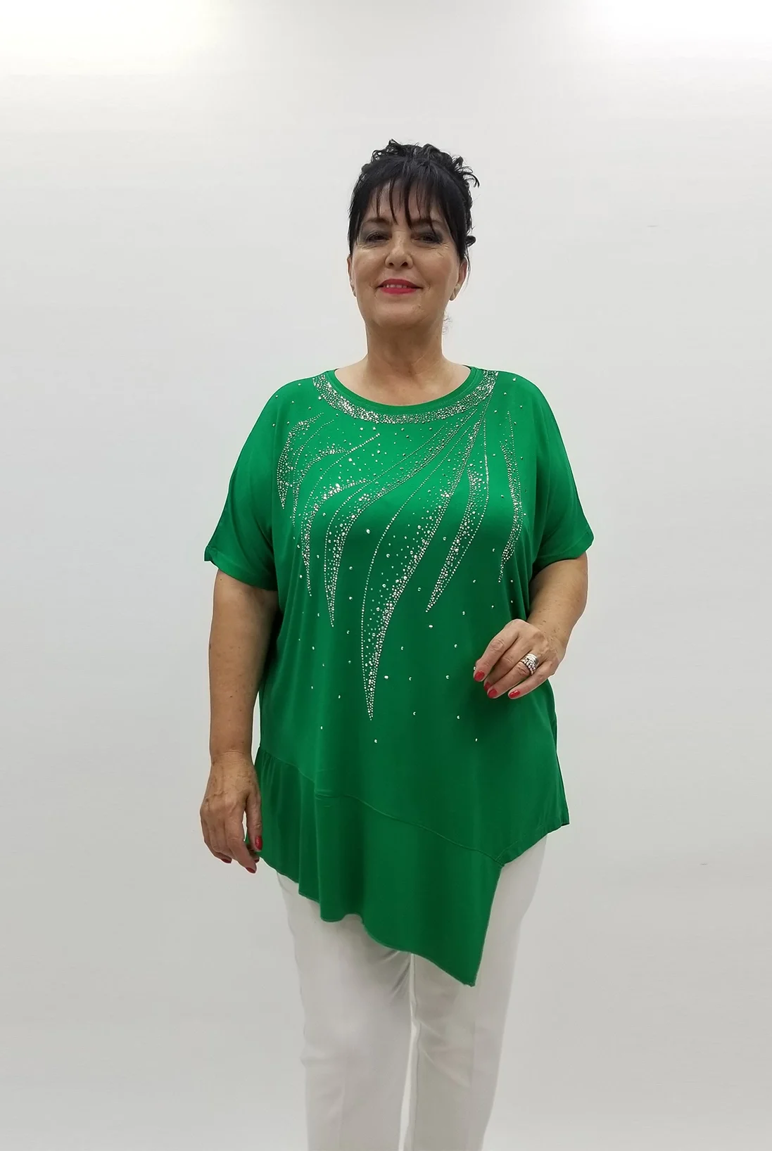 Miraggio Büyük Beden Tunik 99773 YEŞİL