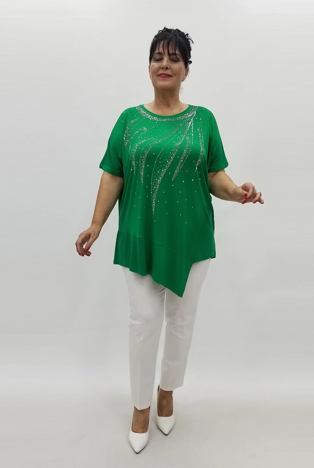 Miraggio Büyük Beden Tunik 99773 YEŞİL