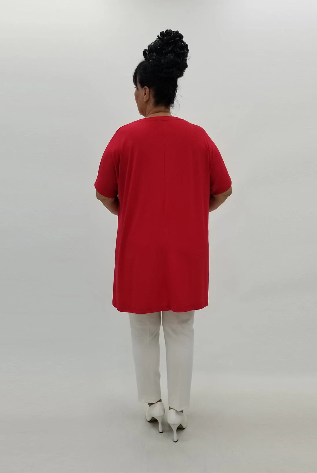 Miraggio Büyük Beden Tunik 99863 KIRMIZI