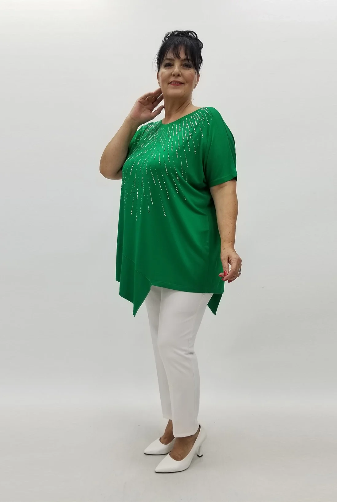 Miraggio Büyük Beden Tunik 99871 YEŞİL