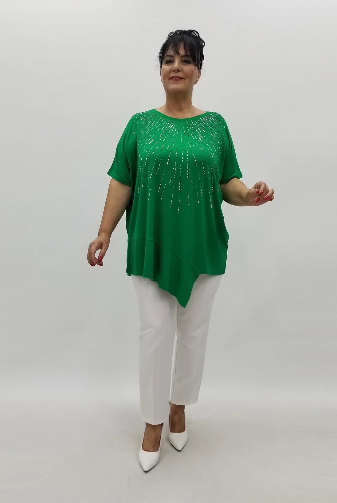 Miraggio Büyük Beden Tunik 99871 YEŞİL