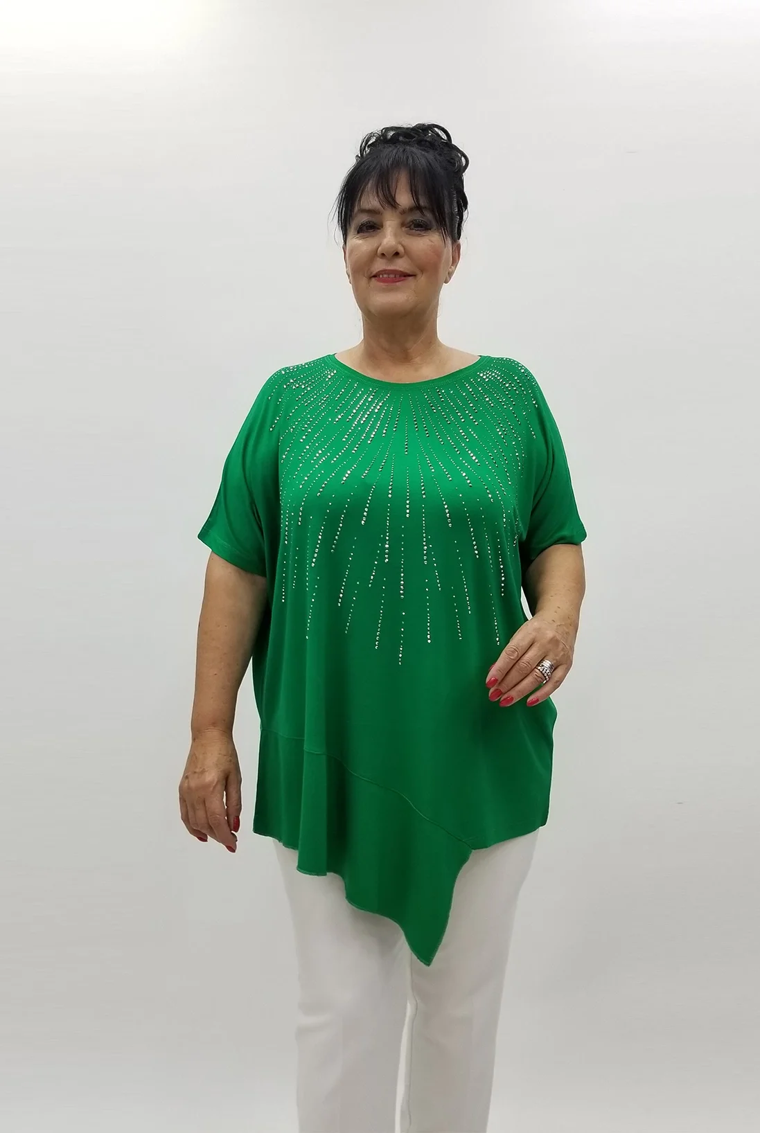 Miraggio Büyük Beden Tunik 99871 YEŞİL