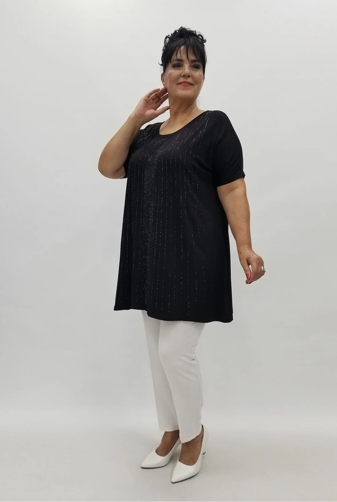 Miraggio Büyük Beden Tunik 99873 SİYAH