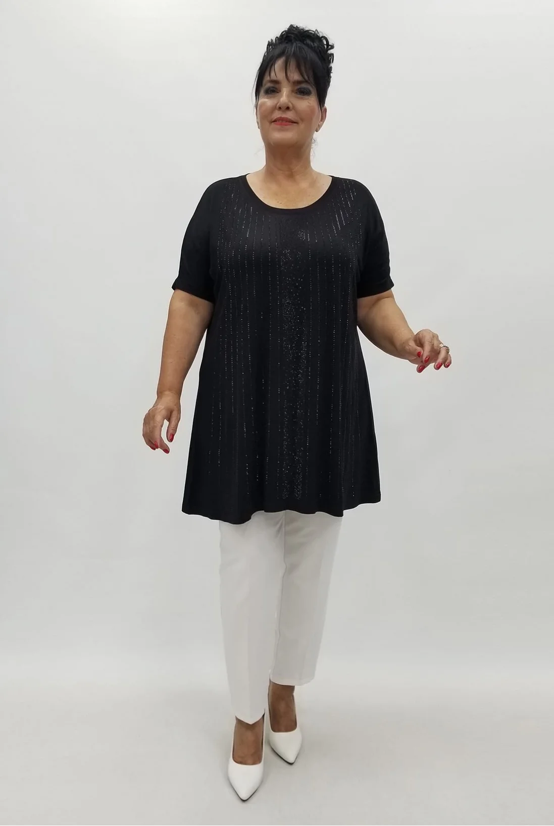 Miraggio Büyük Beden Tunik 99873 SİYAH