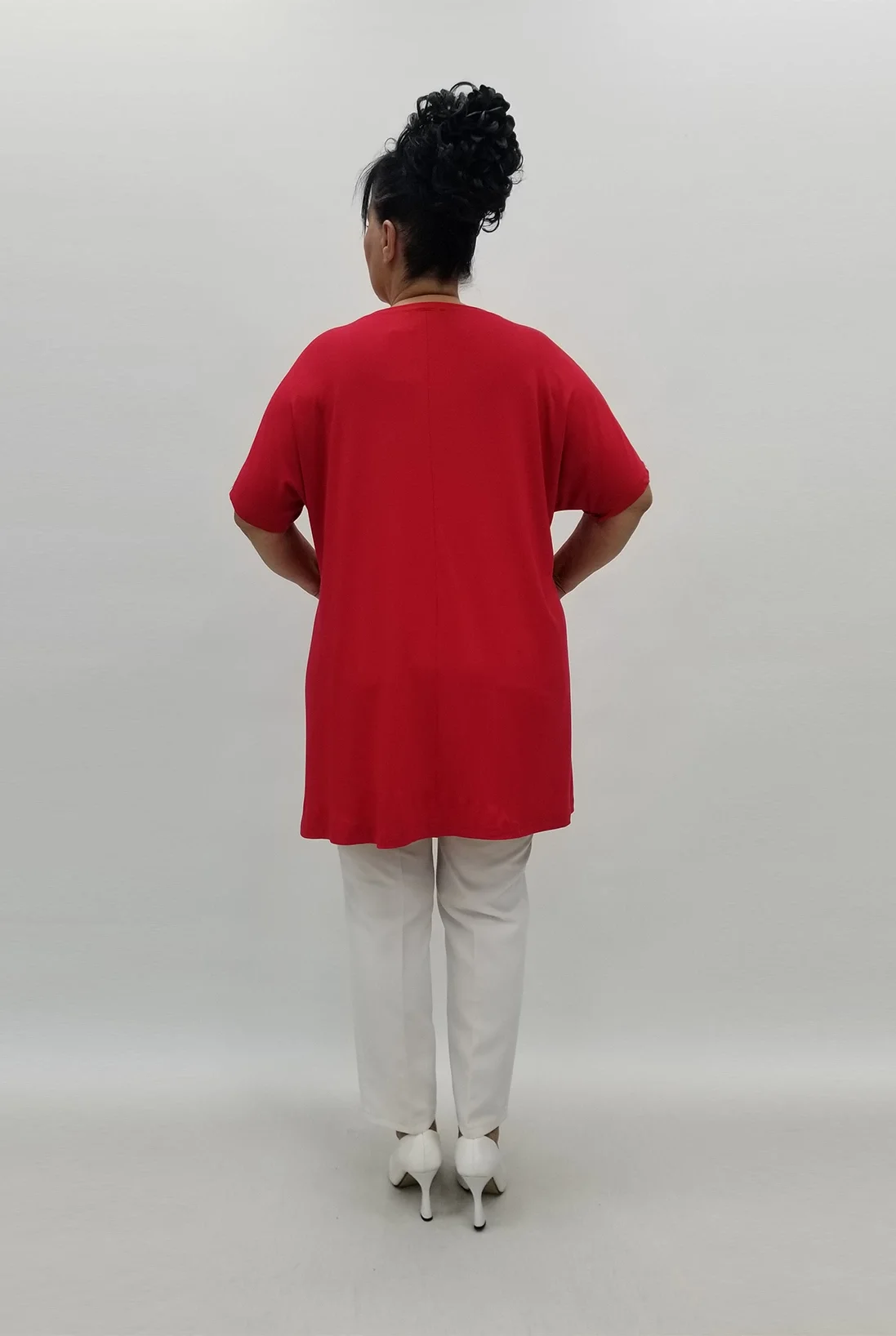 Miraggio Büyük Beden Tunik 99874 KIRMIZI