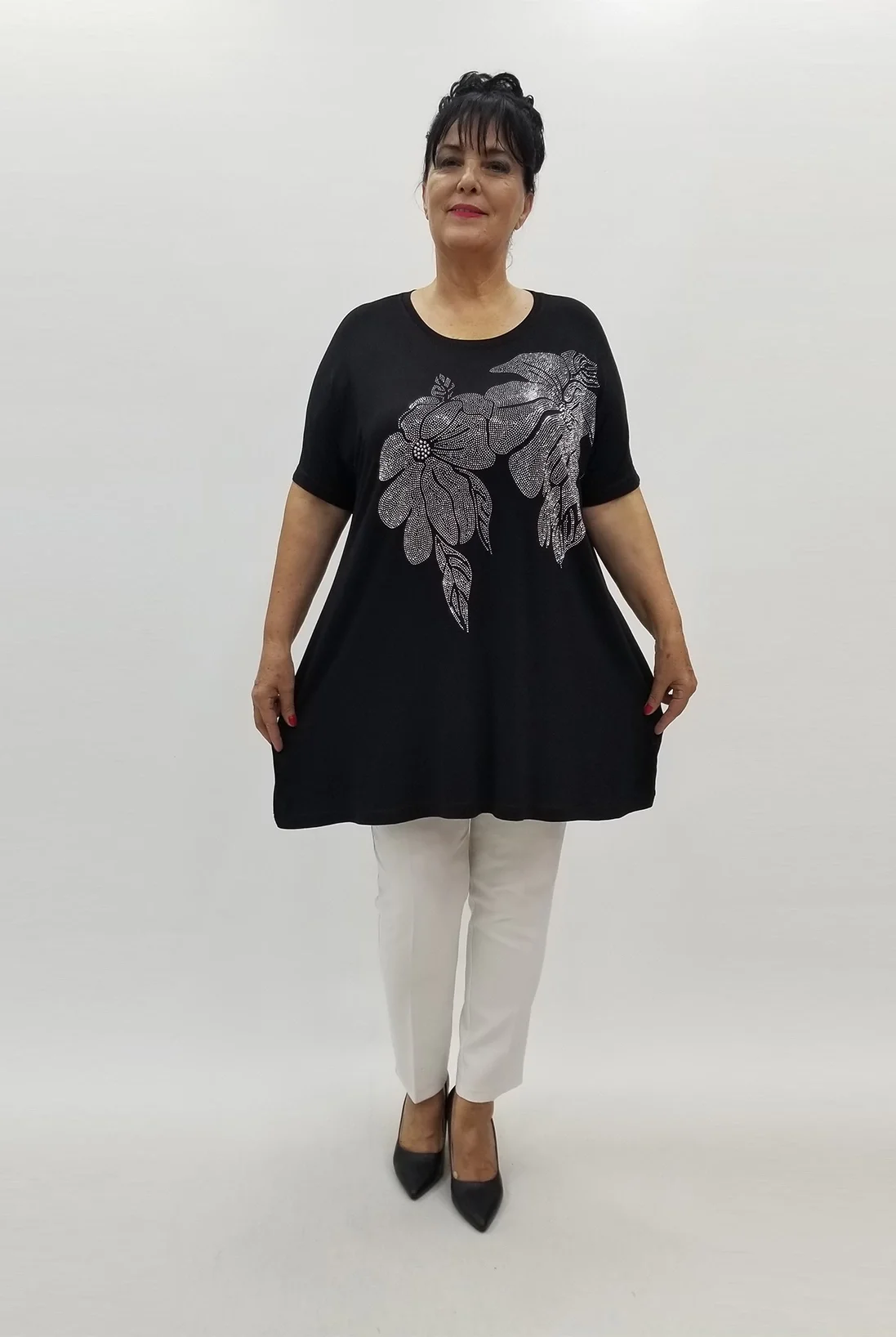Miraggio Büyük Beden Tunik 99875 SİYAH