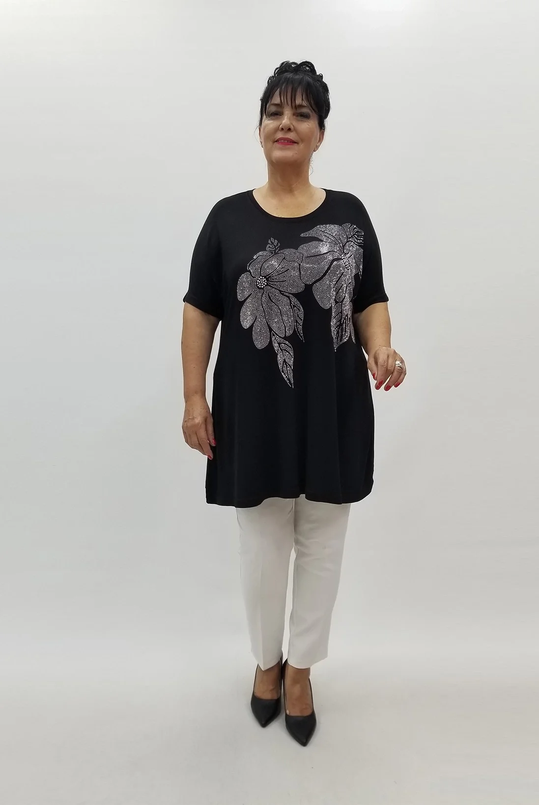 Miraggio Büyük Beden Tunik 99875 SİYAH