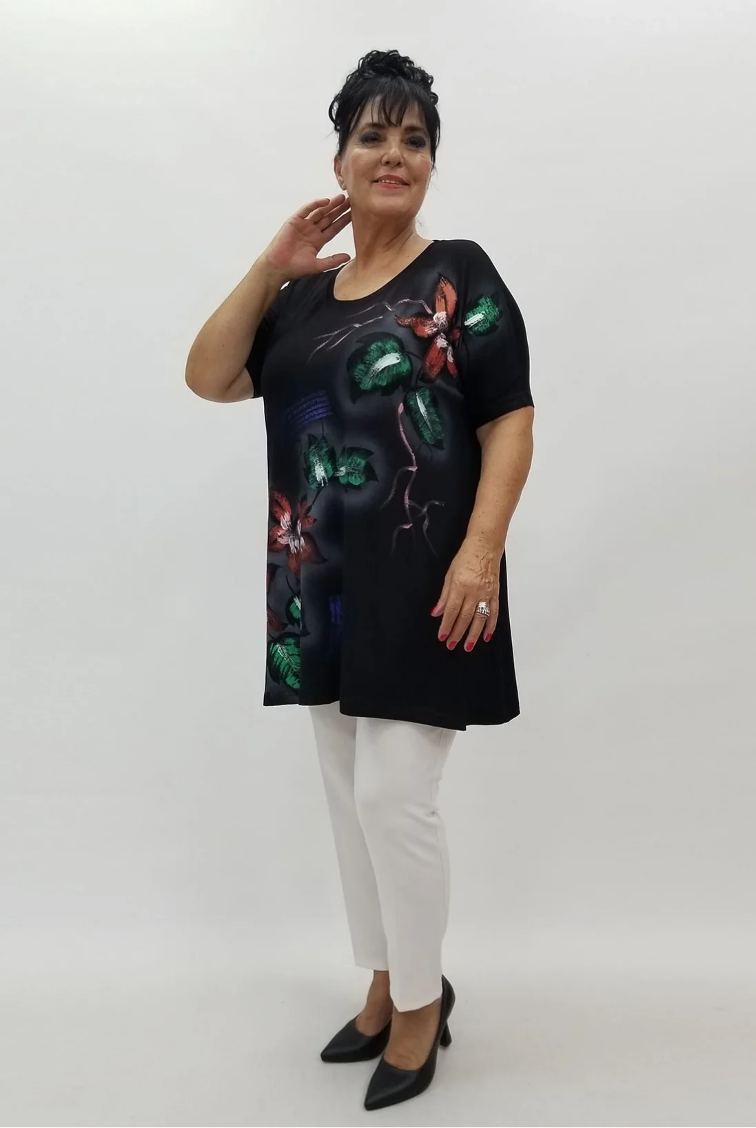 Miraggio Büyük Beden Tunik 99881 SİYAH