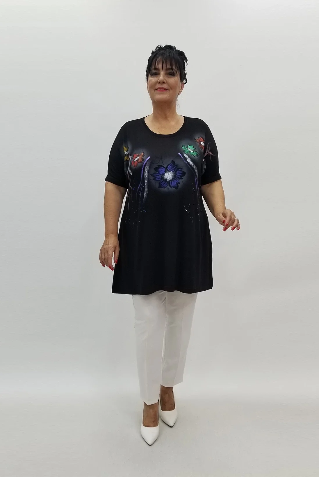 Miraggio Büyük Beden Tunik 99882 SİYAH