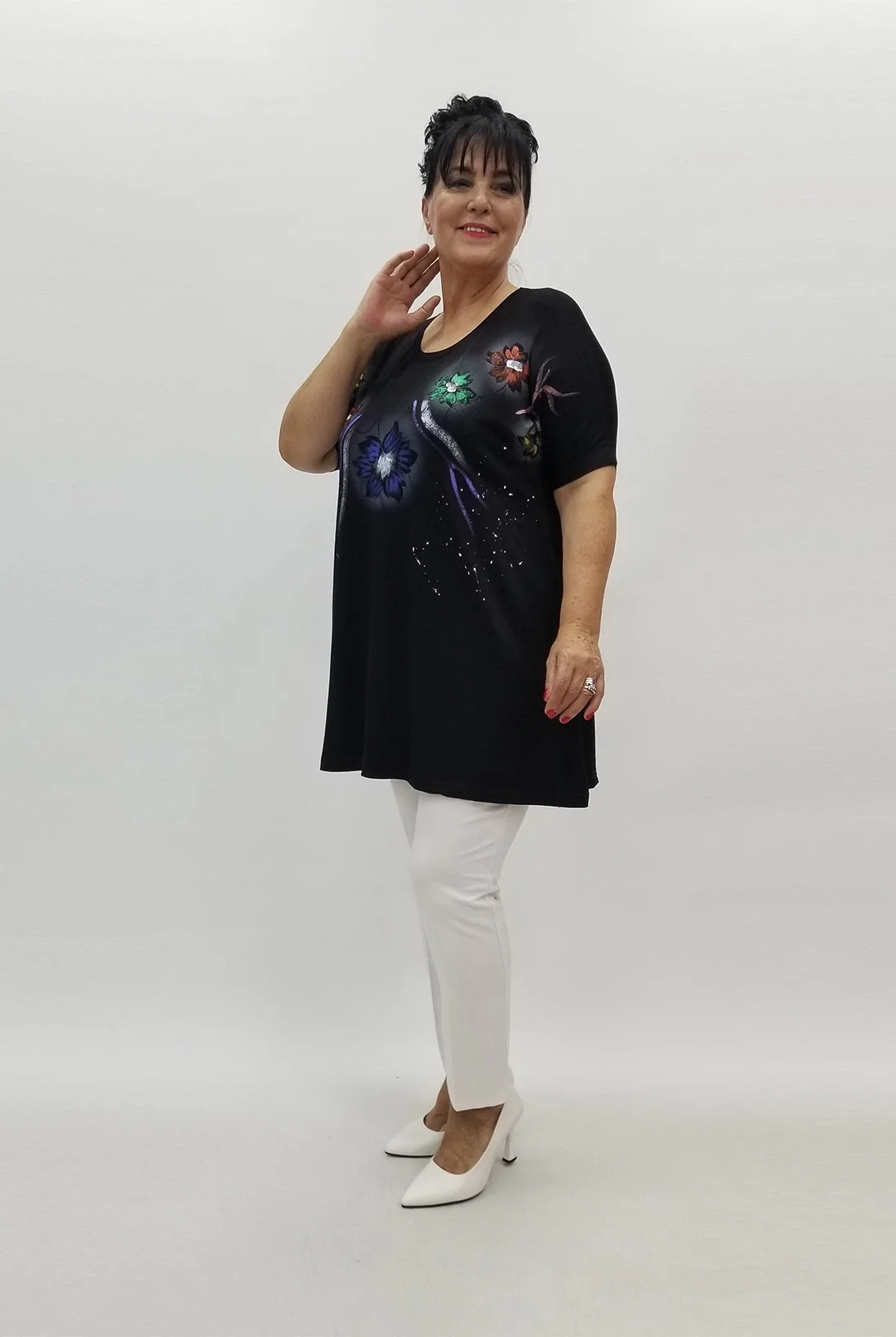 Miraggio Büyük Beden Tunik 99882 SİYAH